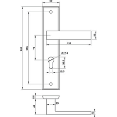 Tay Nắm Gạt Khoá Cửa Hafele 903.98.463