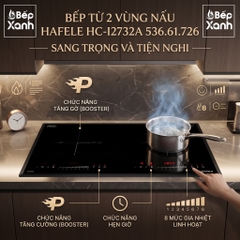 Bếp Từ Âm 2 Vùng Nấu Hafele HC-I2732A 536.61.726