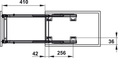 Kệ đựng gia vị Sonata 200m Hafele 549.20.031