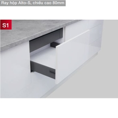 Ray Hộp Alto-S Giảm Chấn H80mm Hafele 552.35.365