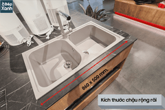 Chậu đá Hafele HS19-GEN2R90 Màu xám, Mã số: 570.35.580
