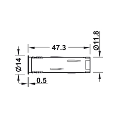 Công tắc chỉnh sáng tối không chạm Hafele 833.89.096