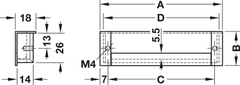 Tay Nắm Tủ Âm 110mm Hafele 151.99.901