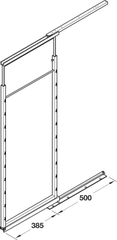 Basket set 160x470x75mm style (2PCS) Hafele 545.60.671