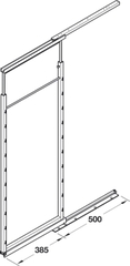 Basket set 228x470x75mm style (2PCS) Hafele 545.60.672