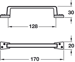 Tay Nắm Tủ Cổ Điển 170mm Hafele 107.03.115