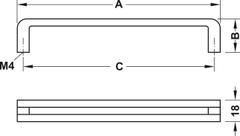 Tay Nắm Tủ 202mm Hafele 110.34.307