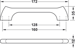 Tay Nắm Tủ 172mm Hafele 106.62.195