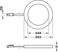 Đèn Led Chiếu 3035 Lắp Nổi 24V Hafele 833.77.191