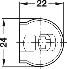 Thân Ốc Liên Kết Cho Gỗ Dày Từ 19mm Hafele 263.14.705