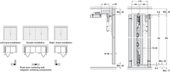Fol.concepta 25 rh 1420/1851-2600mm Hafele 408.31.011