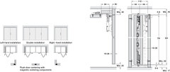 Fol.concepta 25 lh 1420/1851-2600mm Hafele 408.31.010
