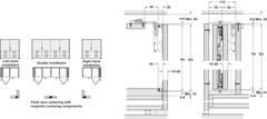 Bộ Phụ Kiện Cửa Concepta Folding 25 Phải Hafele 408.31.001