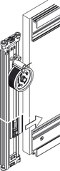Bộ Phụ Kiện Cửa 30Kg Concepta Hafele 408.30.046