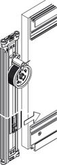 Concepta connec.track silv.2do.110/900mm Hafele 408.30.094