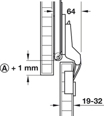 Phụ Kiện Bản Lề Cho Cửa 1 Cánh 19 - 32mm Hafele 408.24.002