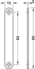 NAM châm giữ cửa 12kg Hafele 246.75.630