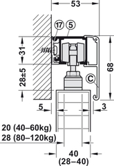 Phụ Kiện Cửa Trượt Slido Classic 120P Hafele 941.25.134