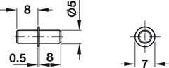 Bas Kệ Loại Lắp Nhấn Hafele 282.43.905