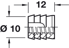 Tắc Kê Dán Keo 12mm Hafele 039.32.050