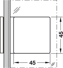 Kẹp Kính 90° Phòng Tắm Kính Hafele 981.00.552