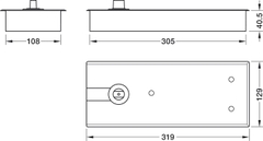Bản Lề Sàn EN4 Tải Trọng 120Kg Hafele 932.77.020