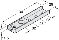 Bản Lề Sàn EN2 80Kg Hafele 932.77.000