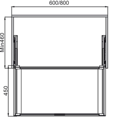 Rổ Kéo Bằng Kính 800mm Hafele 807.95.173