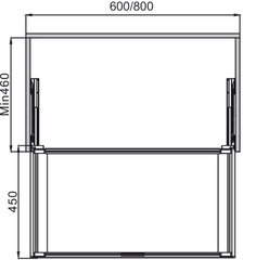 Rổ Kéo Bằng Kính 600mm Hafele 807.95.871