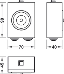 NAM châm giữ cửa 50kg Hafele 912.05.262