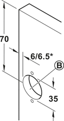 Bộ của lùa pivot DOOR 600mm Hafele 408.07.609
