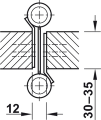 Bản Lề Bật 2 Chiều 5'' Hafele 927.97.060