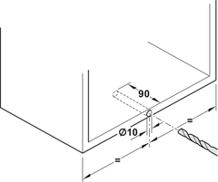 Bộ phụ kiện Free Space 1.8 E PTO (trắng) Hafele 372.27.708
