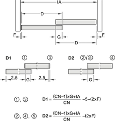 Miếng CHE cuối có KHE kính & tay nắm Hafele 415.13.010