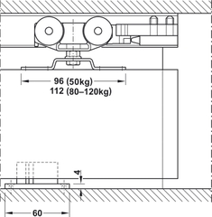 Phụ Kiện Cửa Trượt Slido Classic 120P Hafele 941.02.039