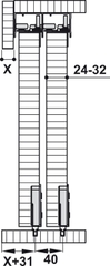 Phụ Kiện Cửa Trượt Tủ Slido Classic 50 IF Hafele 401.30.002