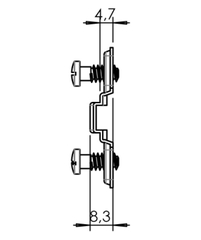 Đế Bản Lề Tủ Metalla SM 4 Lỗ Bắt Vít Hafele 334.90.006