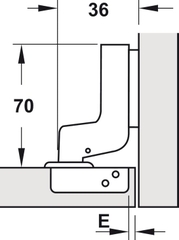 Bản Lề Metalla SM 95° Lọt Lòng Hafele 308.03.005