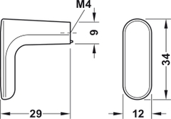 Quả Nắm Tủ H2130 Hafele 106.69.151