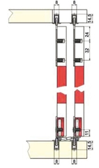 Phụ Kiện Cửa Trượt Slido Classic 40 IF AA Hafele 494.00.116