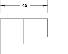 Dẫn Hướng Dưới 2500mm Hafele 400.52.952
