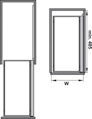 Bộ Rổ Kéo Comfort II Mở Phải 300mm Hafele 545.53.762