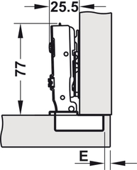 Bản Lề Trùm Ngoài Metalla SM 98º Hafele 334.05.001