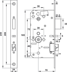 Khóa Điện Tử PP9000 Hafele 912.05.691
