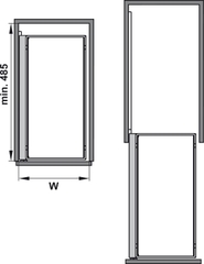 Bộ Rổ Kéo Comfort II 400mm Trái Hafele 545.53.765