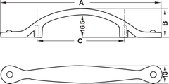 Tay Nắm Cổ Điển 117mm Hafele 122.07.131