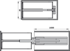 Tủ Đồ Khô 400mm Dispensa 90º Hafele 546.54.633