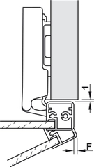 Bản Lề Metalla SM 110º Trùm Nửa Hafele 315.26.711