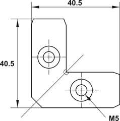 Bas Nối Góc Hafele 260.26.997