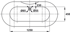 Bồn Tắm Âm Hafele 588.55.603